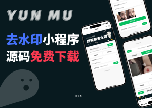 云木资源网-去水印小程序免费源码开源版